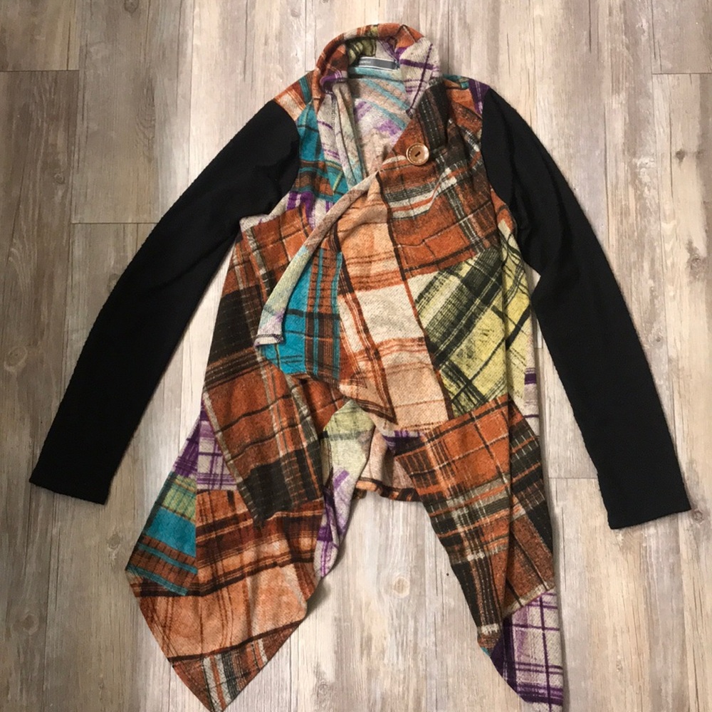 Fun printed cardigan